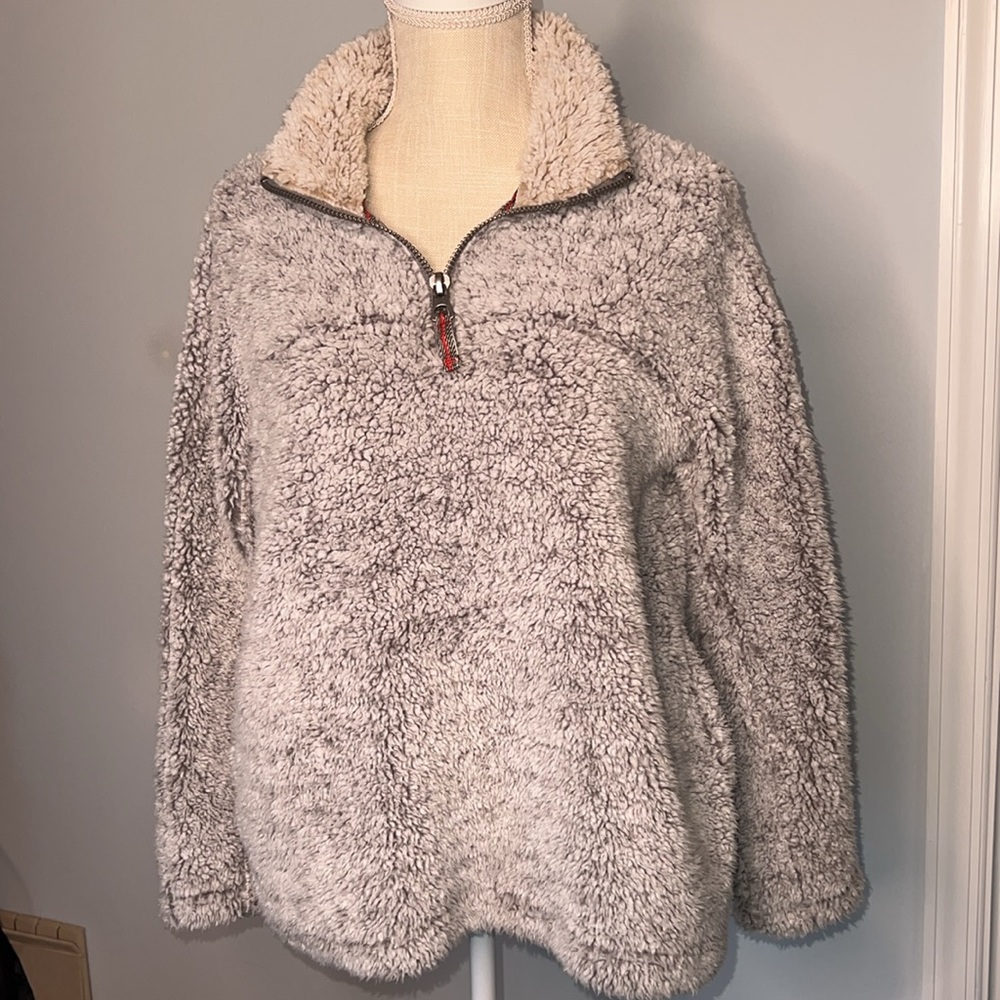 Workshop Republic 3/4 zip fleecy pullover - Picture 1 of 9
